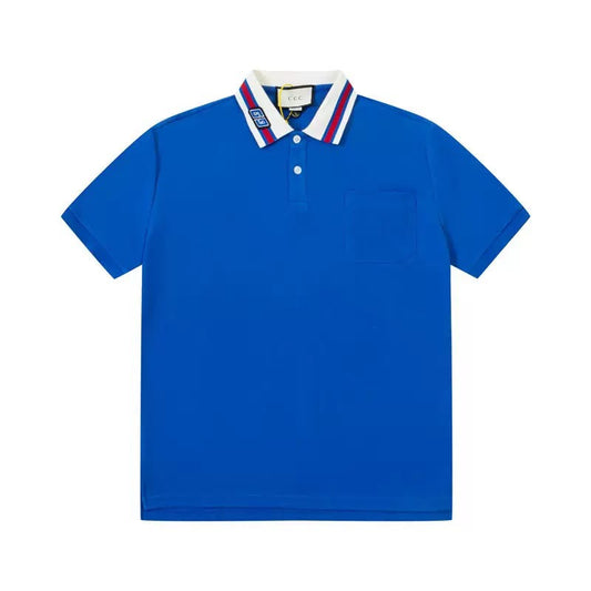 Gucci Interlocking GG Logo Polo Shirts Mens in 2 Colors UK 1:1 Reps Quality