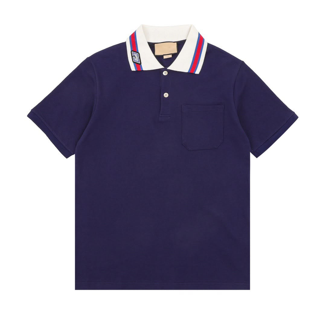 Gucci Interlocking GG Logo Polo Shirts Mens in 2 Colors UK 1:1 Reps Quality