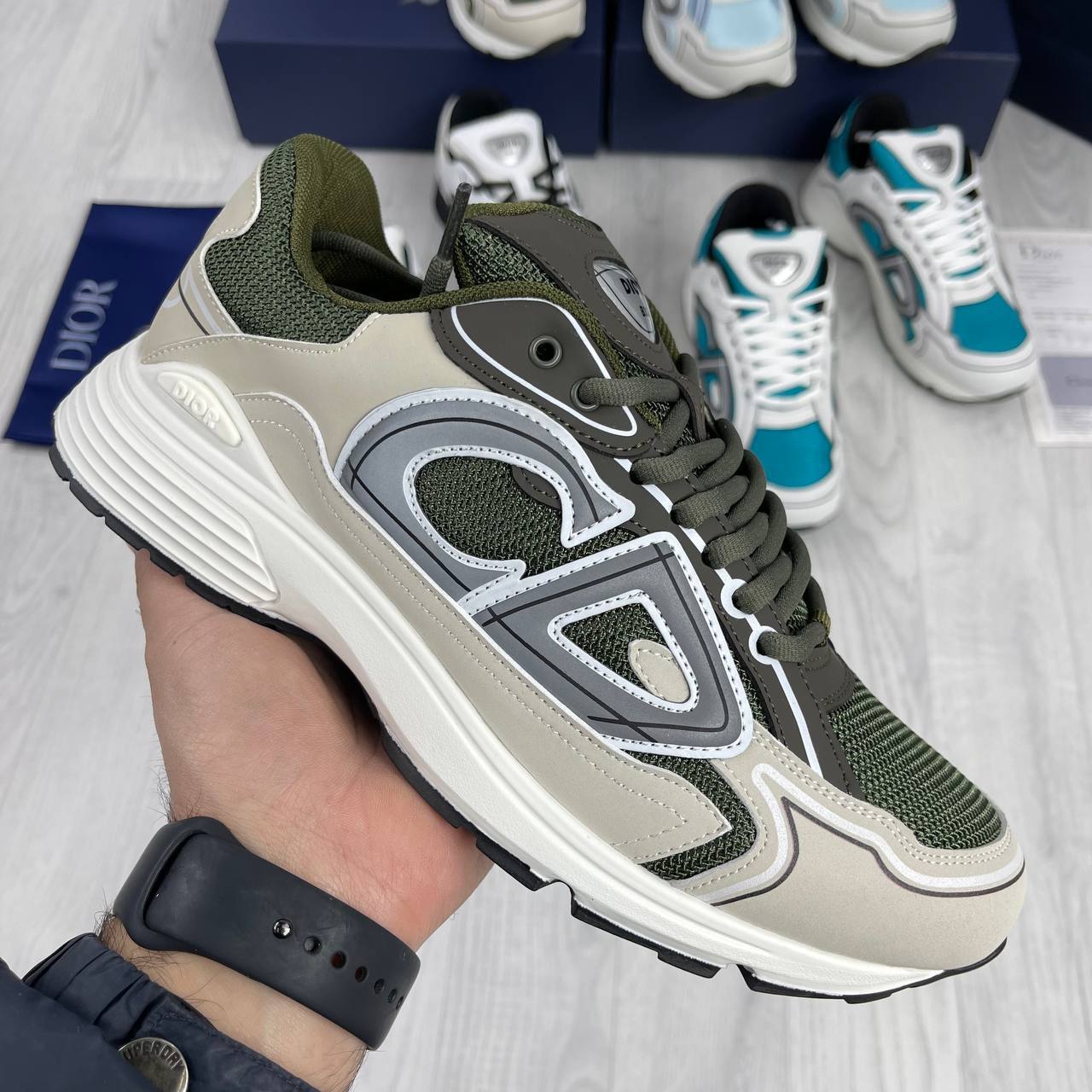 Dior B30 trainers  Green Sneakers For MEN's AAA quality Sale UK