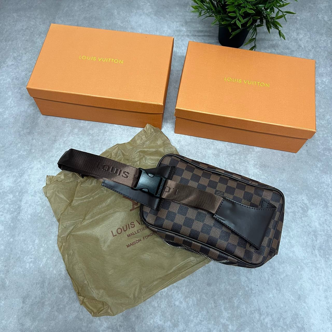 Louis Vuitton DAMIER Pochette Kasai Pouch Brown  For Women's Sale UK