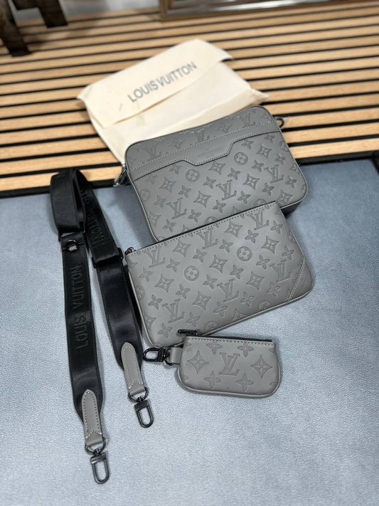 Louis Vuitton Trio Messenger Rep Bag Grey Anthracite For MEN Sale UK
