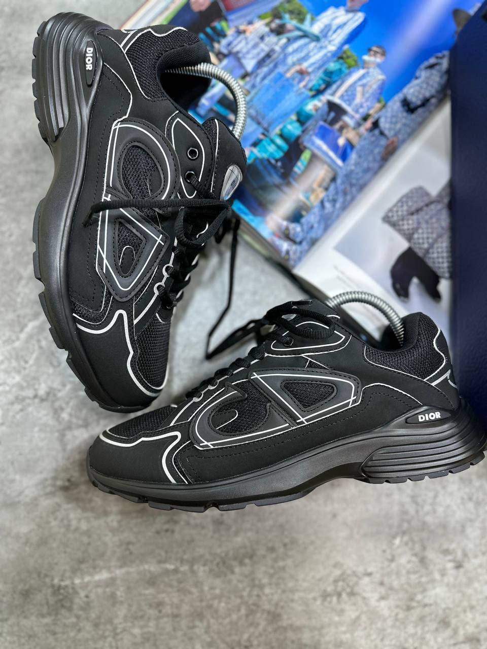 DIOR B30 Black Mesh and Black Fabric Sneaker AAA quality Trainer sale UK