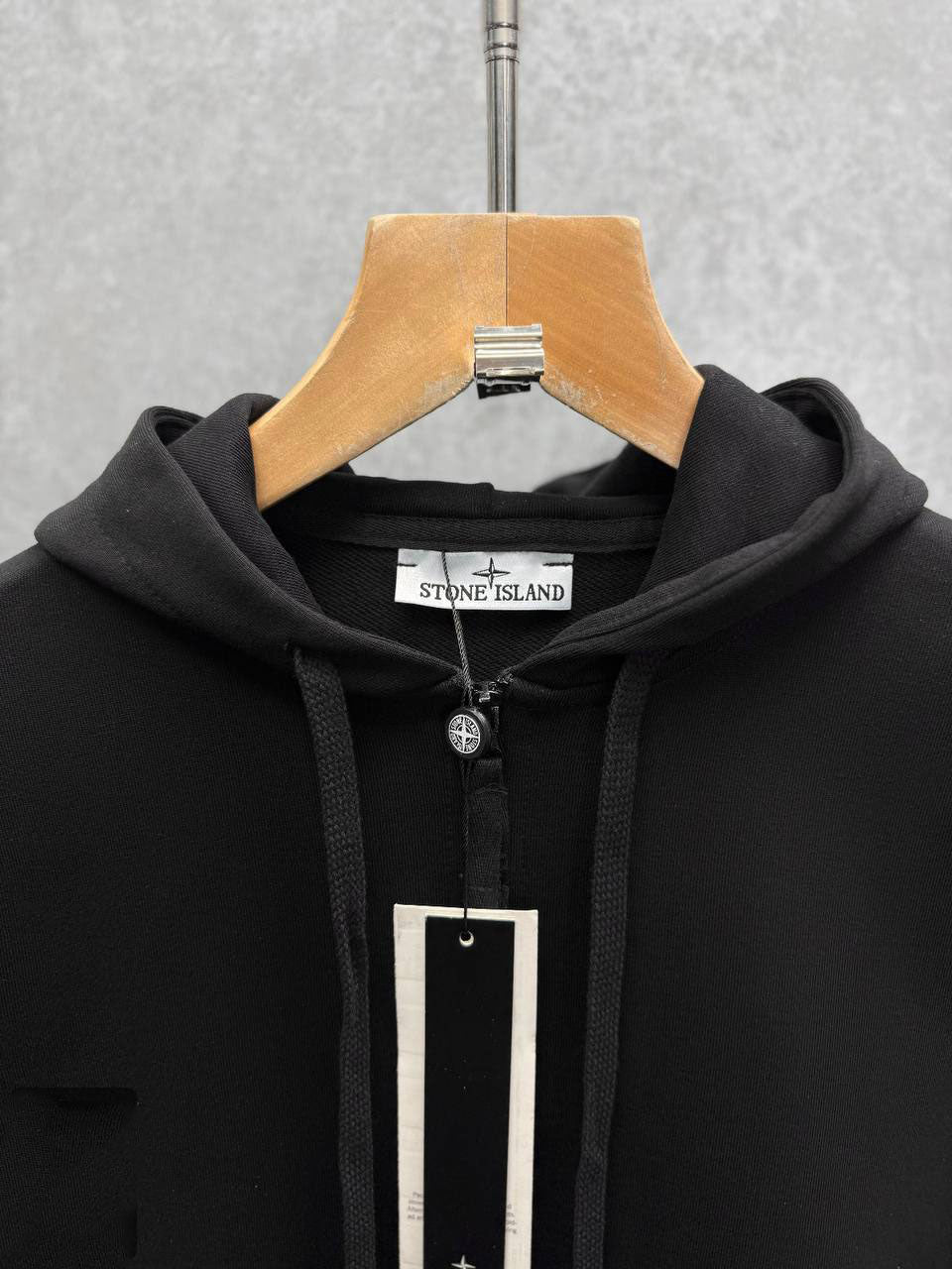 Stone Island Relaxed Fit Logo Patch Tracksuit Kids in Black Color Best Sale UK Reps AAA Quality