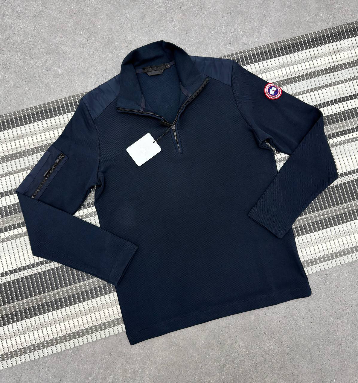 Canada Goose Hybridge Knit Half Zip Sweatshirt Mens in Multiple Colors Best Sale UK Reps AAA Quality