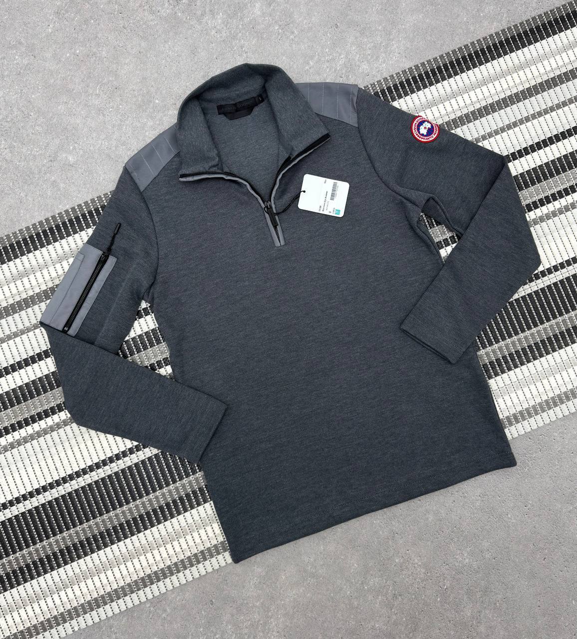 Canada Goose Hybridge Knit Half Zip Sweatshirt Mens in Multiple Colors Best Sale UK Reps AAA Quality