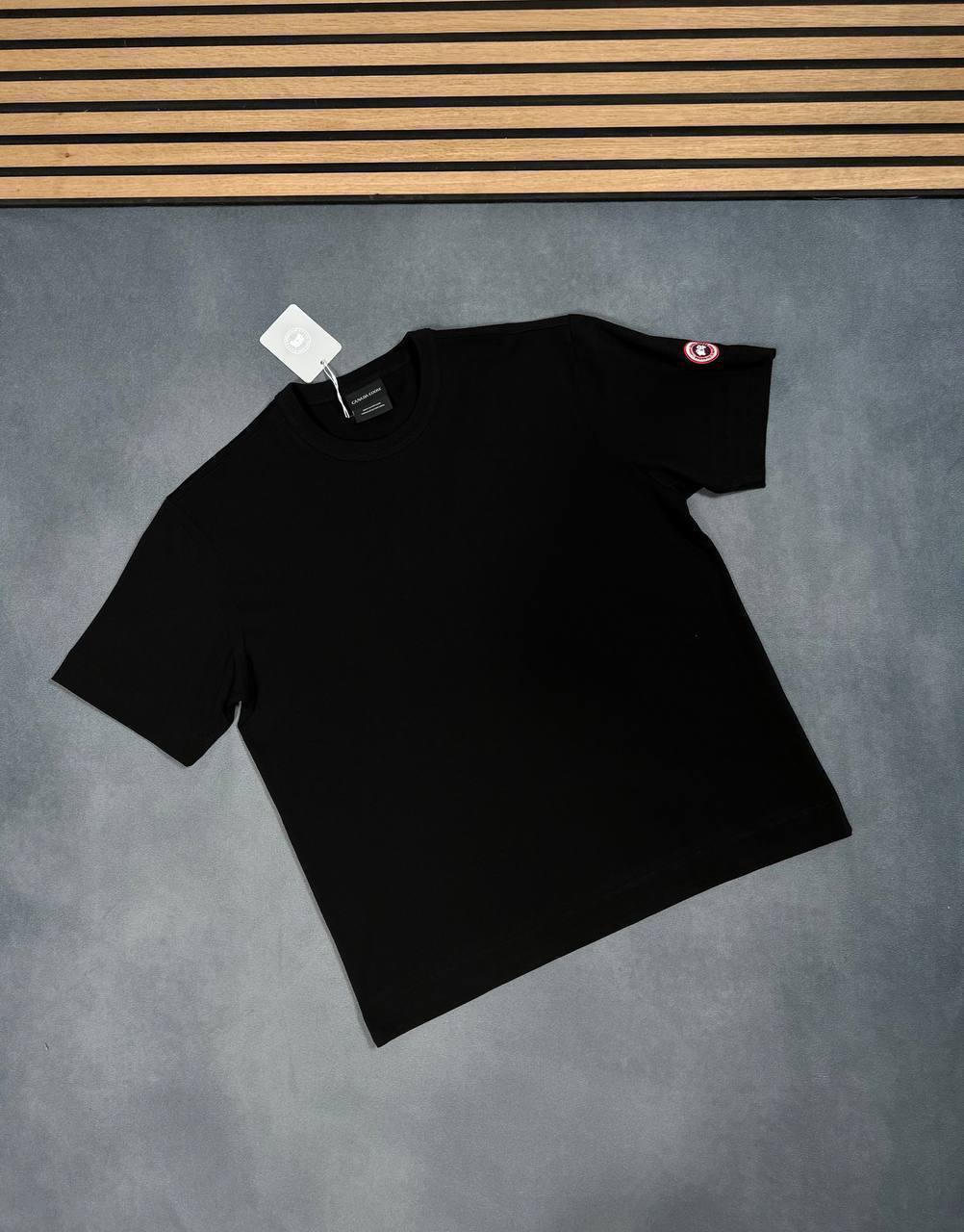 Canada Goose Round Neck Logo Fashion Mens T-Shirts in Multiple Colors UK Reps AAA Quality