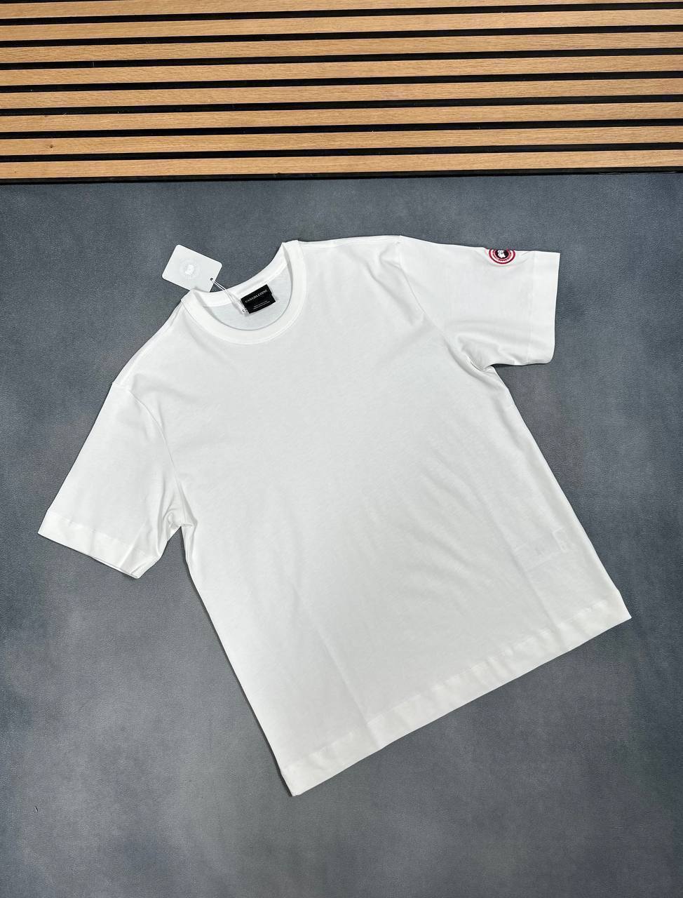 Canada Goose Round Neck Logo Fashion Mens T-Shirts in Multiple Colors UK Reps AAA Quality