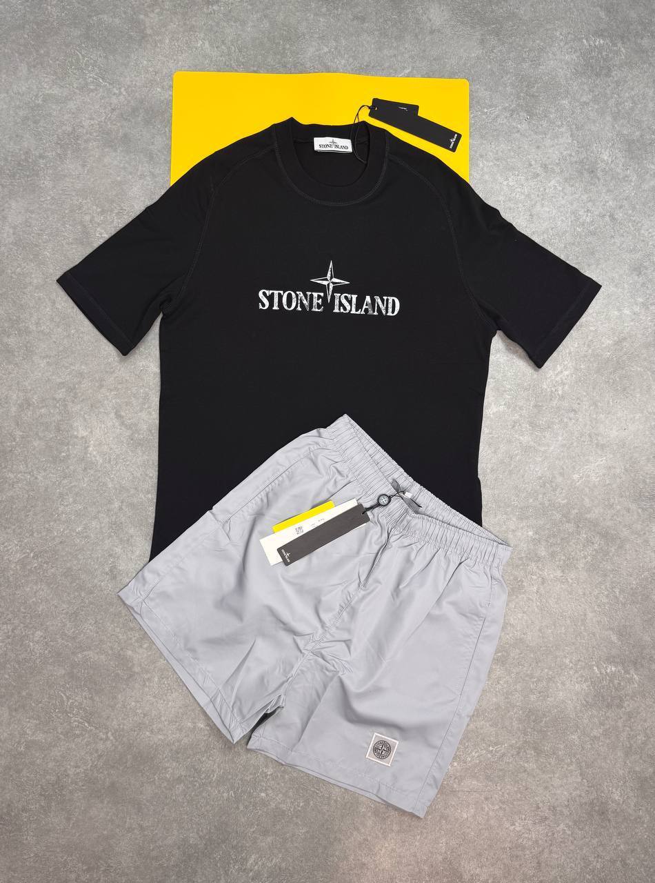 Stone Island Round Neck Logo T-Shirts & Shorts Sets Mens in Multiple Colors UK Reps AAA Quality