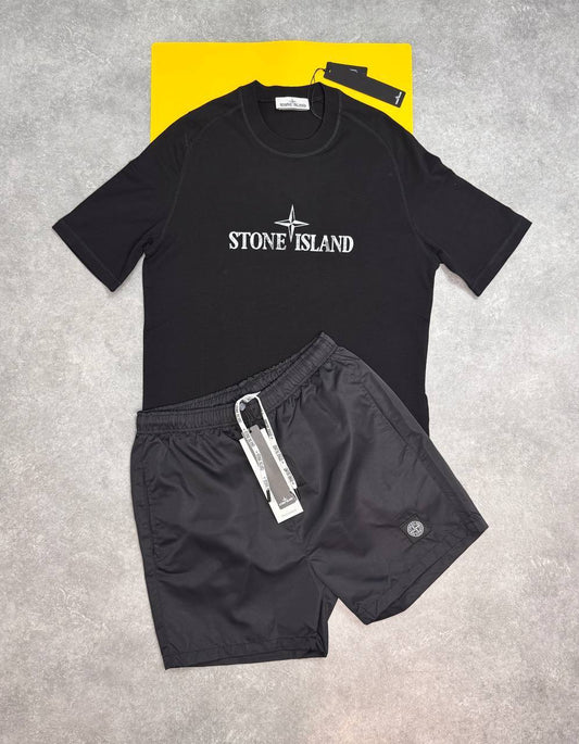 Stone Island Round Neck Logo T-Shirts & Shorts Sets Mens in Multiple Colors UK Reps AAA Quality