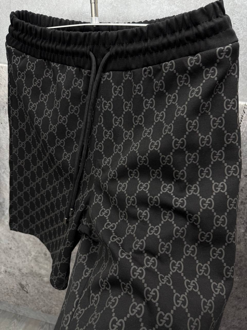 Gucci GG Monogram Mens T-Shirts & Shorts Set in 2 Colors UK Reps AAA Quality