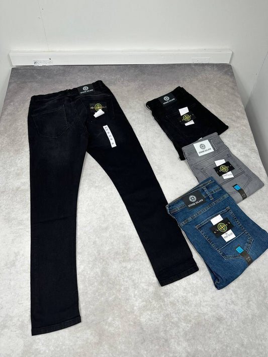 Stone Island Slim Straight Fit Jeans Mens in Multiple Colors Best Sale UK Reps AAA Quality