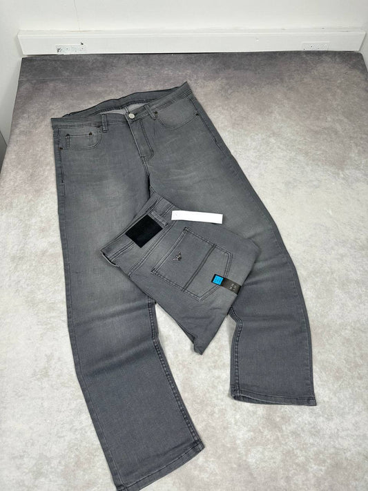 Armani Washed Slim Fit Jeans With Stretch Mens in Grey Color Best Sale UK Reps AAA Quality