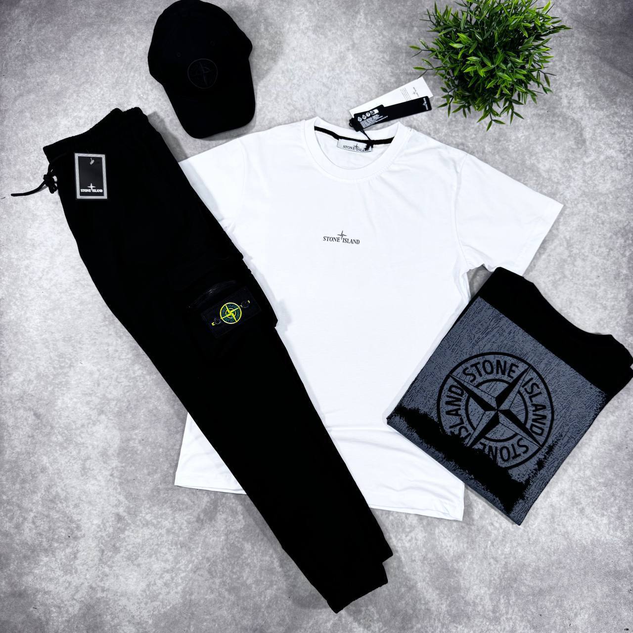 Stone Island Compass Logo Embroidered Mens Cargo Set in Multiple Colors Best Sale UK Reps