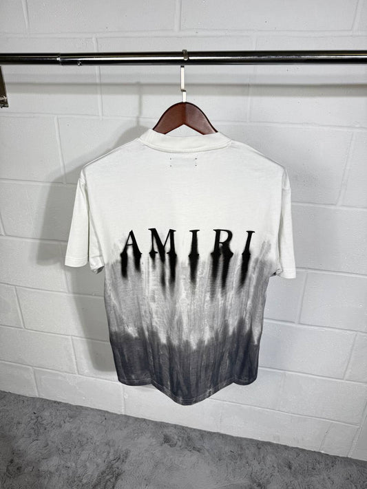 Amiri Logo Dip Dye TEE Fashion T-Shirts for Mens in Multiple Colors Best Sale UK Reps AAA Quality