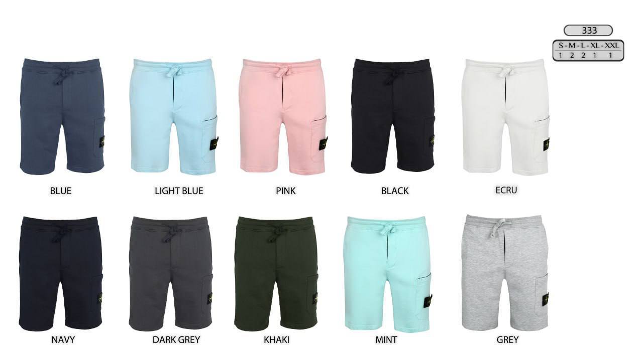 Stone Island Badge Sleeve Heavyweight Sweatshirt & Shorts Set Crewneck Mens in Multiple Colors UK Reps AAA  Quality