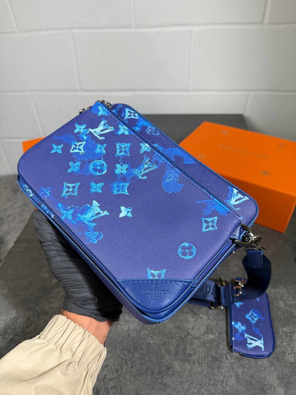Louis Vuitton Collection Alpha Wearable Watercolor Trio Messenger Bags Monogram Mens UK Reps AAA Quality