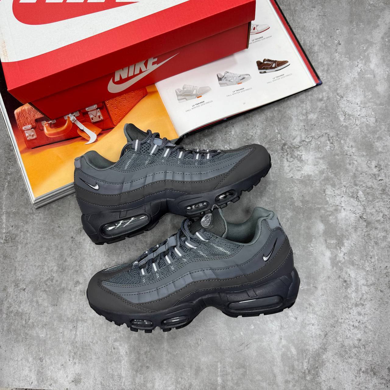 Nike Air Max 95 Neon Green and Black Mens Trainers Best Sale UK Reps AAA Quality