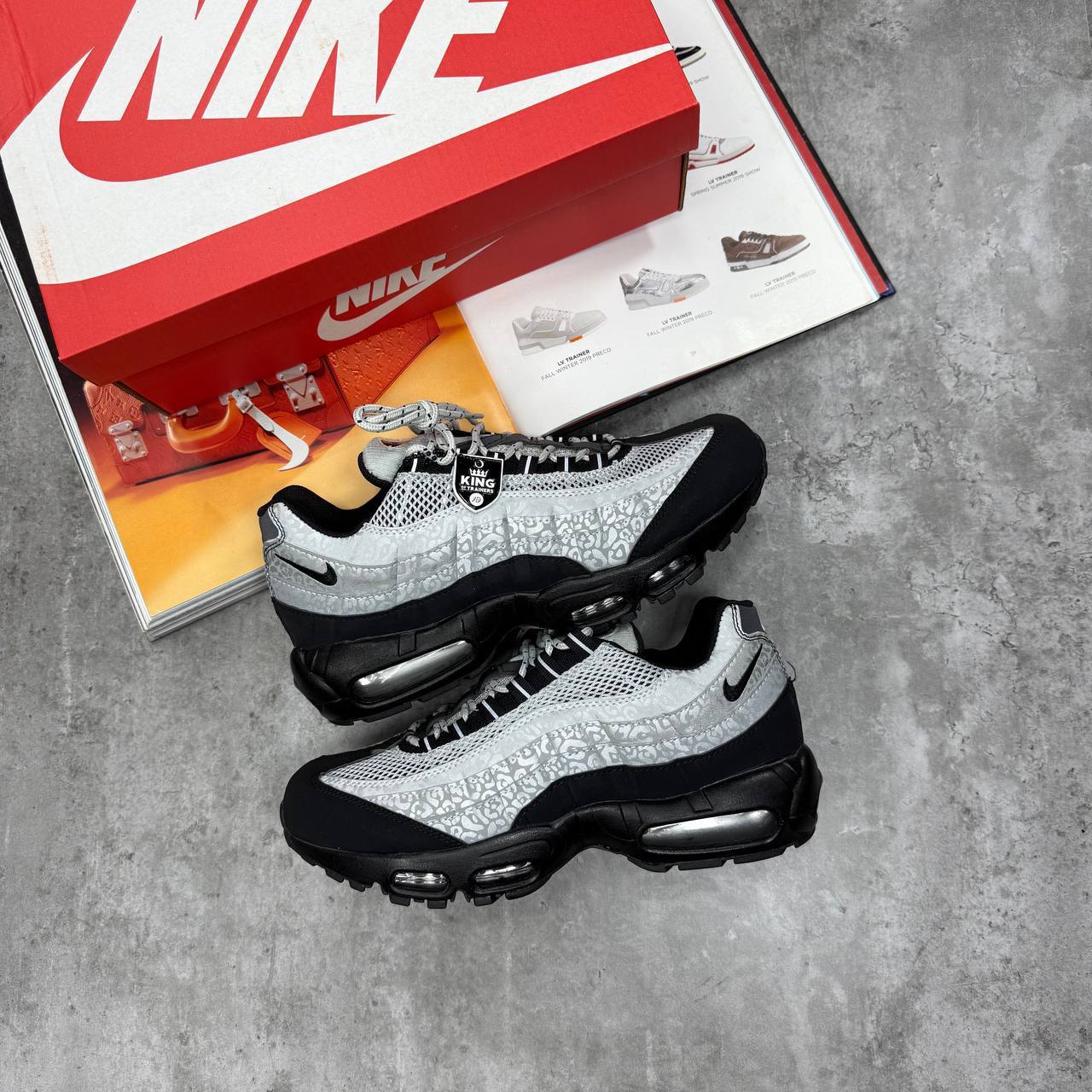 Nike Air Max 95 Safari Reflective Dark Smoke Mens Trainers Best Sale UK Reps AAA Quality