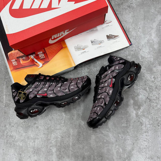 Nike TN Air Max Plus Topography Pack Black University Black Mens Trainers Best Sale UK Reps AAA Quality