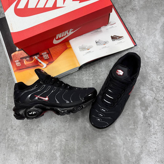 Nike TN Air Max Plus Black University Red Metallic Mens Trainers Best Sale UK Reps AAA Quality