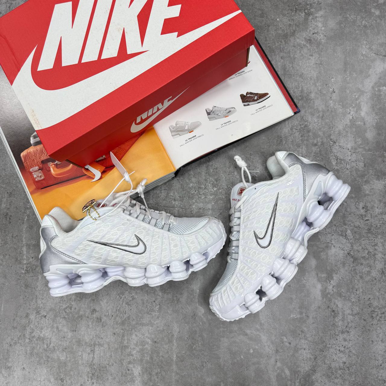 Nike Shox TL "White-Metallic Silver" Mens Trainers Best Sale UK Reps AAA Quality