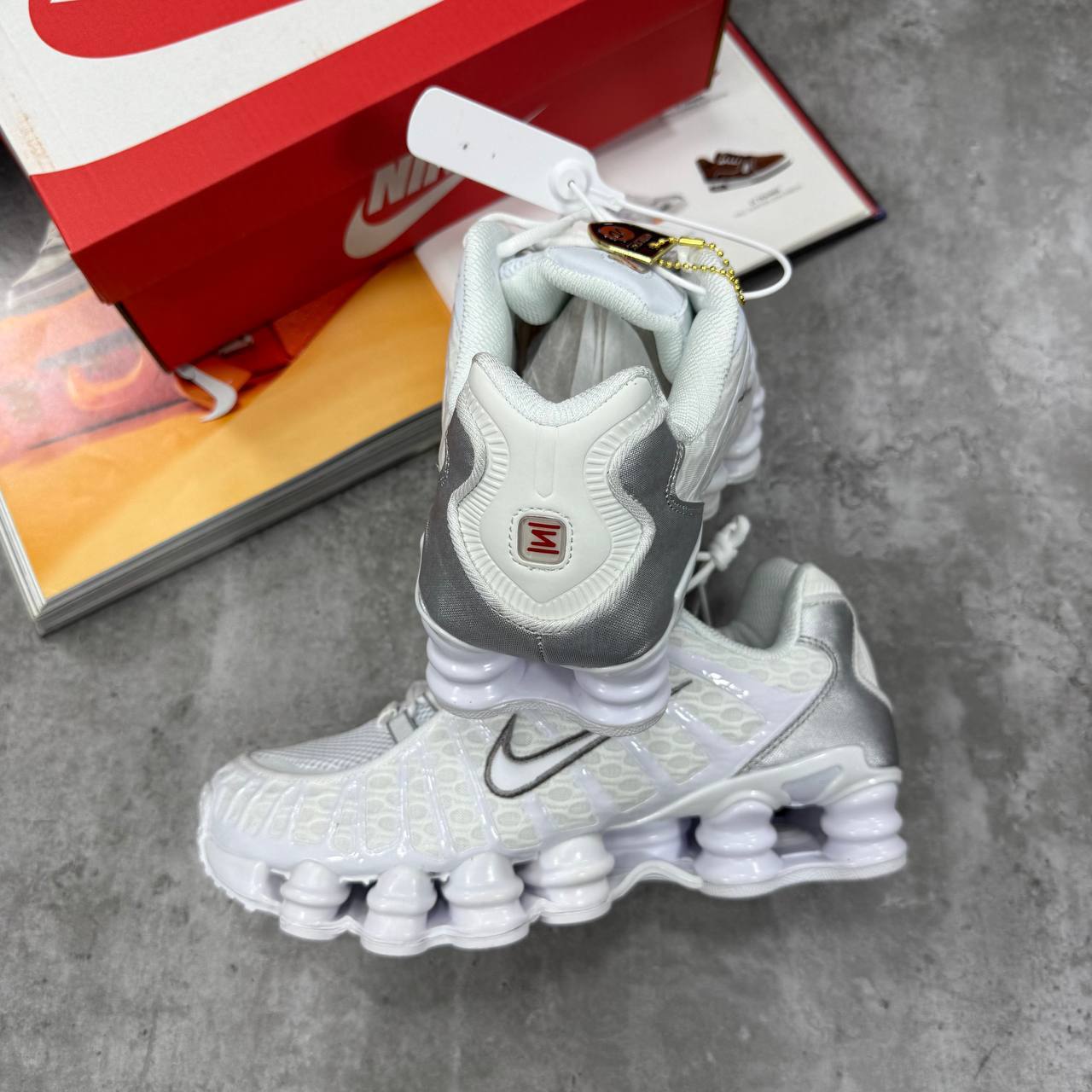 Nike Shox TL "White-Metallic Silver" Mens Trainers Best Sale UK Reps AAA Quality