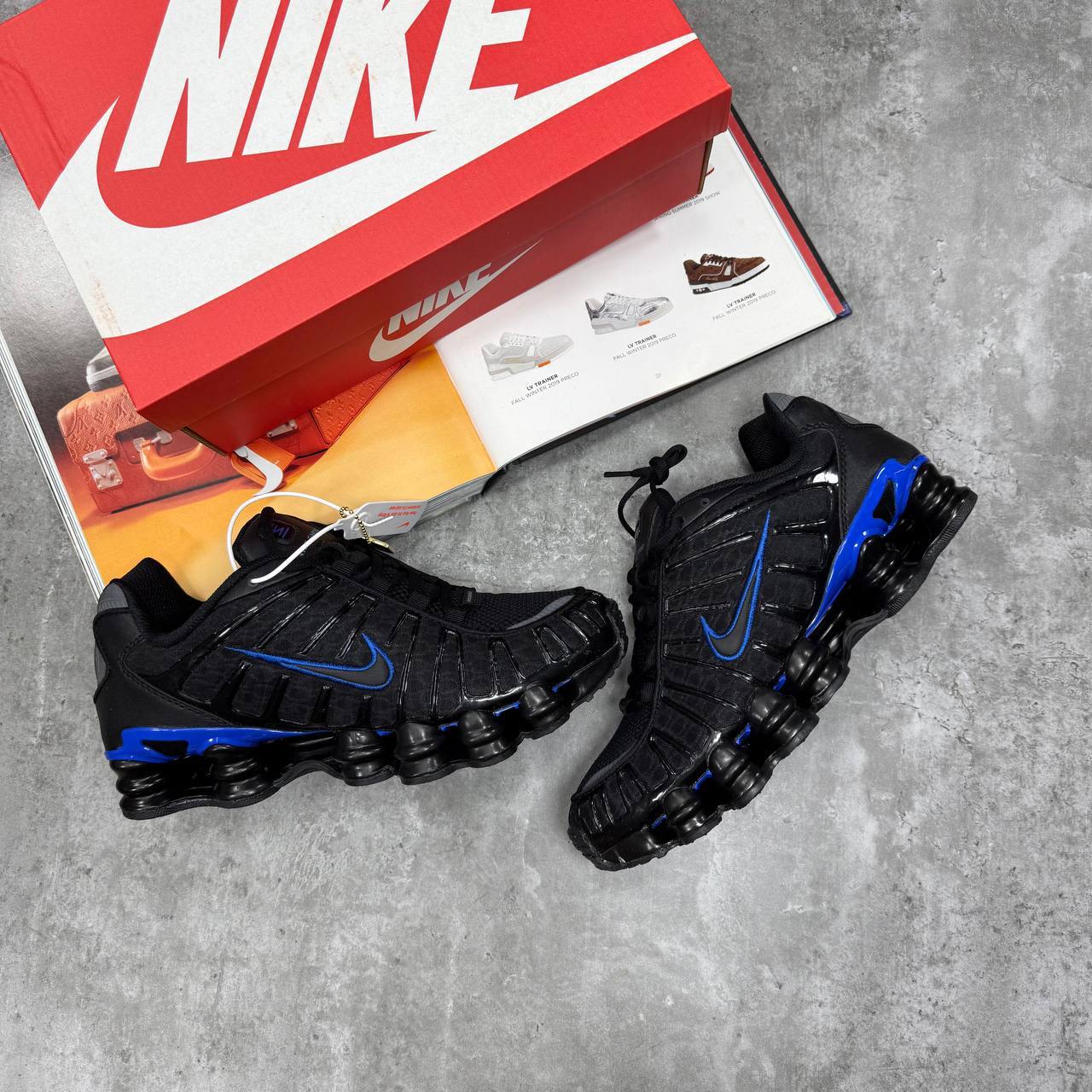 Nike Shox TL "Black/Blue" Mens Trainers Best Sale UK Reps AAA Quality