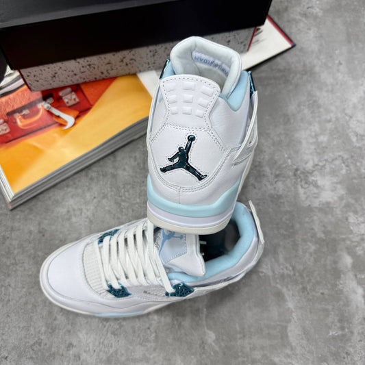 Nike Air Jordan 4 Retro "Blue Chill" Mens Trainers Best Sale UK Reps AAA Quality