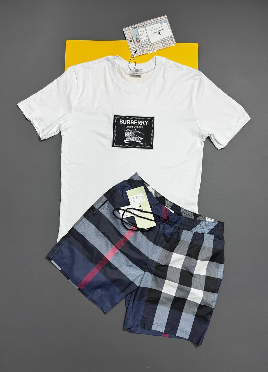 Burberry Prorsum Label Cotton T-Shirts & Shorts Set Round Neck Mens in Multiple Colors Best Sale UK Reps AAA Quality