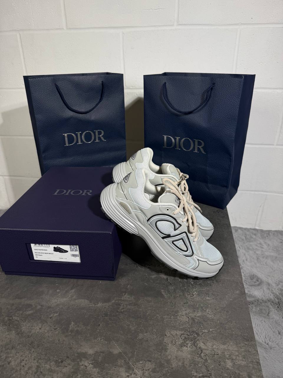 Christian Dior B30 Grey Trainers Mens Best Sale UK Reps AAA Quality