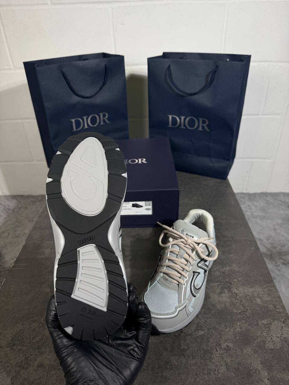 Christian Dior B30 Grey Trainers Mens Best Sale UK Reps AAA Quality