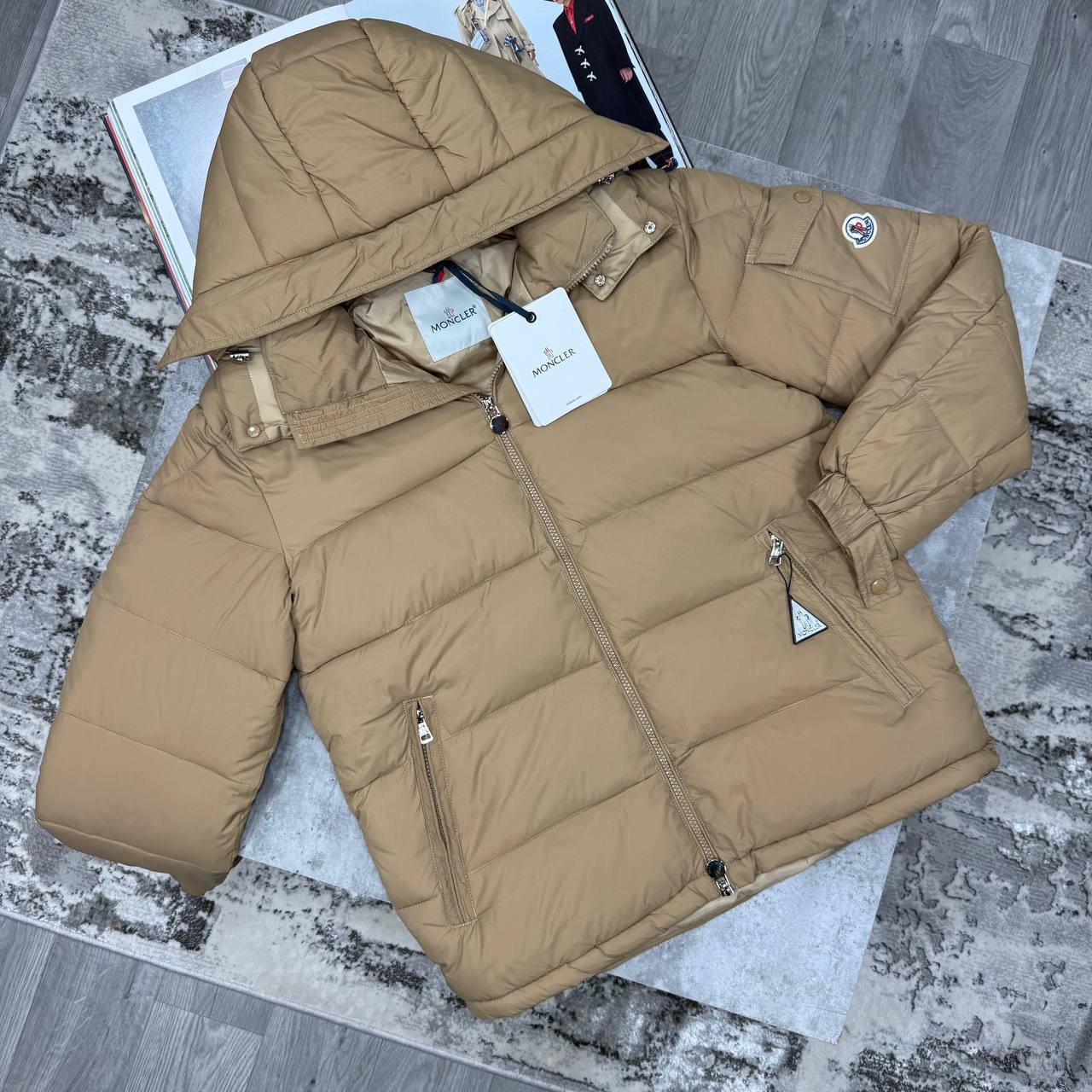 Moncler Detachable-Hood Brand Patch Regular-Fit Shell Jacket Mens in 2 Colors Best Sale UK Reps AAA Quality