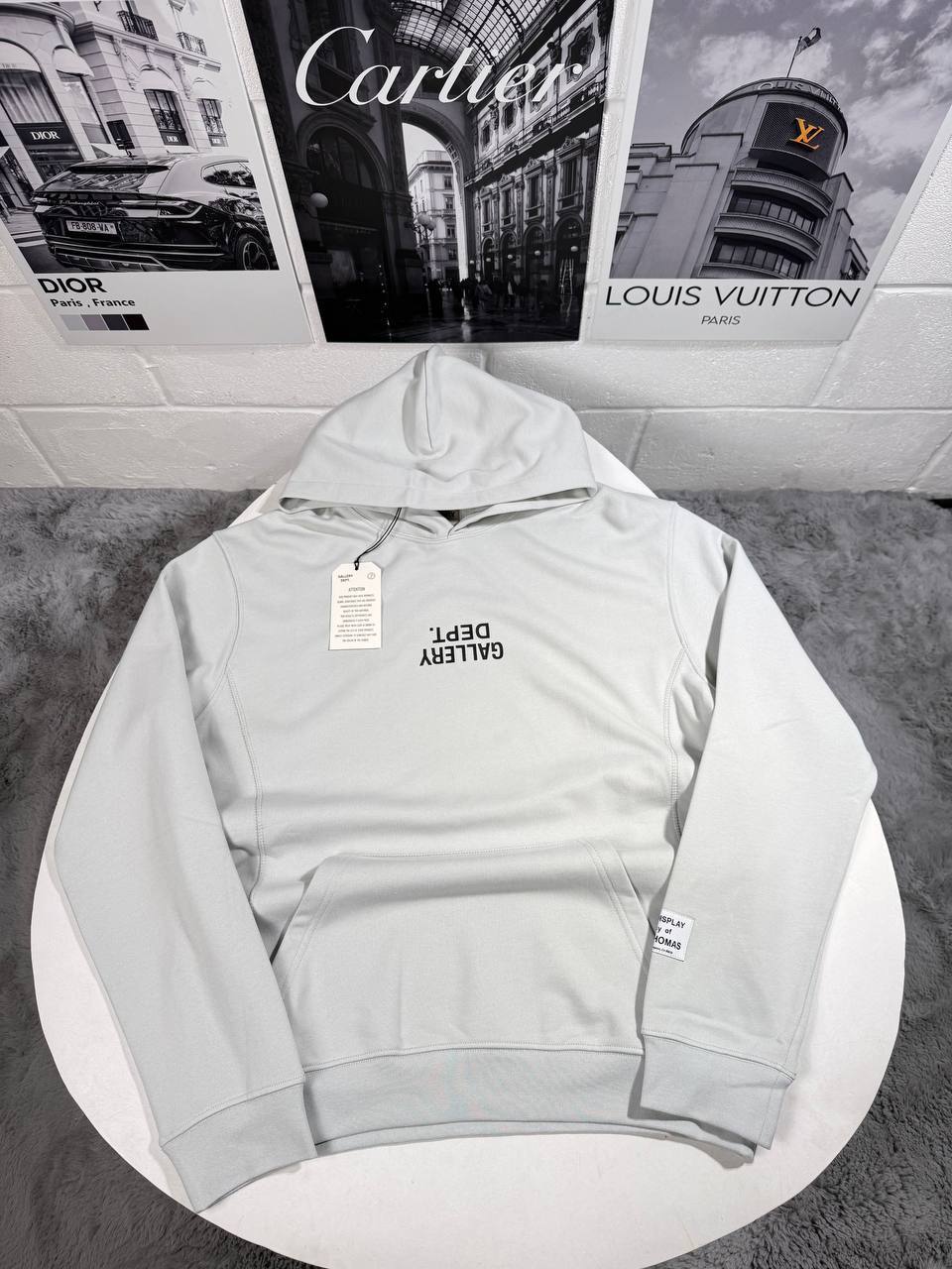 Gallery Dept. Upside Down Logo Hoodie Mens in Multiple Colors Best Sale UK Reps AAA Quality