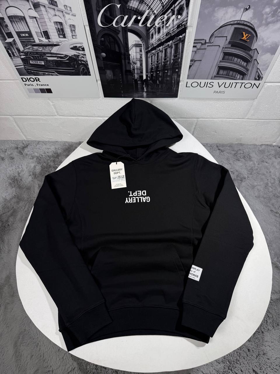 Gallery Dept. Upside Down Logo Hoodie Mens in Multiple Colors Best Sale UK Reps AAA Quality