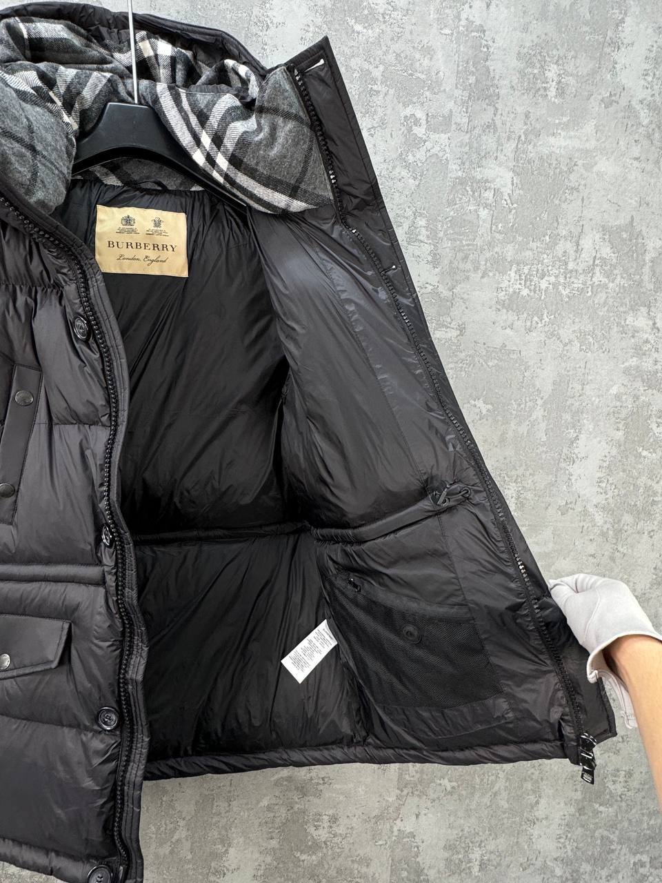 Burberry Puffer Padded Jacket in Black Color Mens Best Sale UK Reps AAA Quality