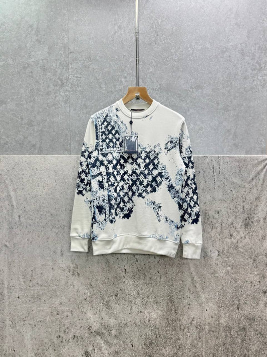 Louis Vuitton Monogram Bandana Jumpers in 2 Colors Mens Best Sale UK Reps AAA Quality