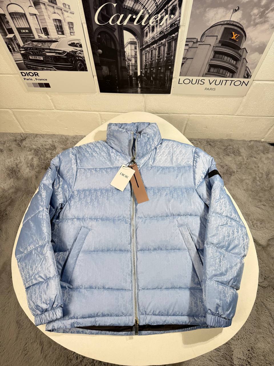 Christian Dior Oblique Puffer Jacket Mens in 2 Colors Best Sale UK Reps AAA Quality