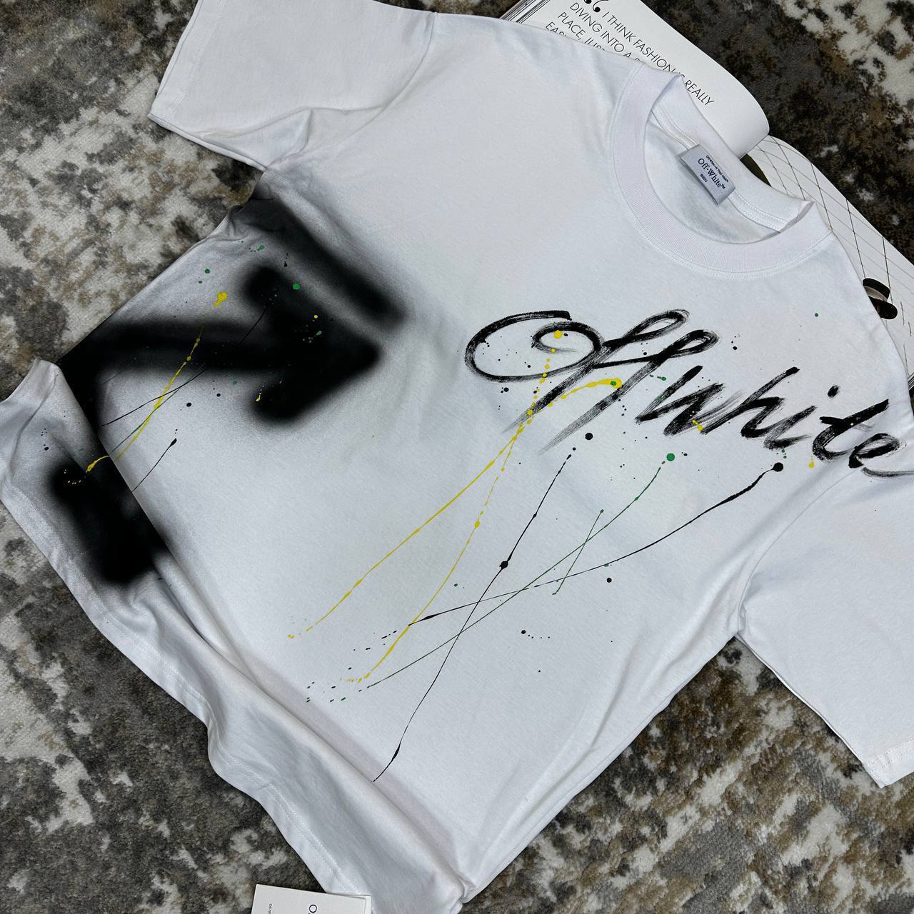 Off-White Arrows Print Diag Tab T-shirts for Men Best Sale UK Reps AAA Quality