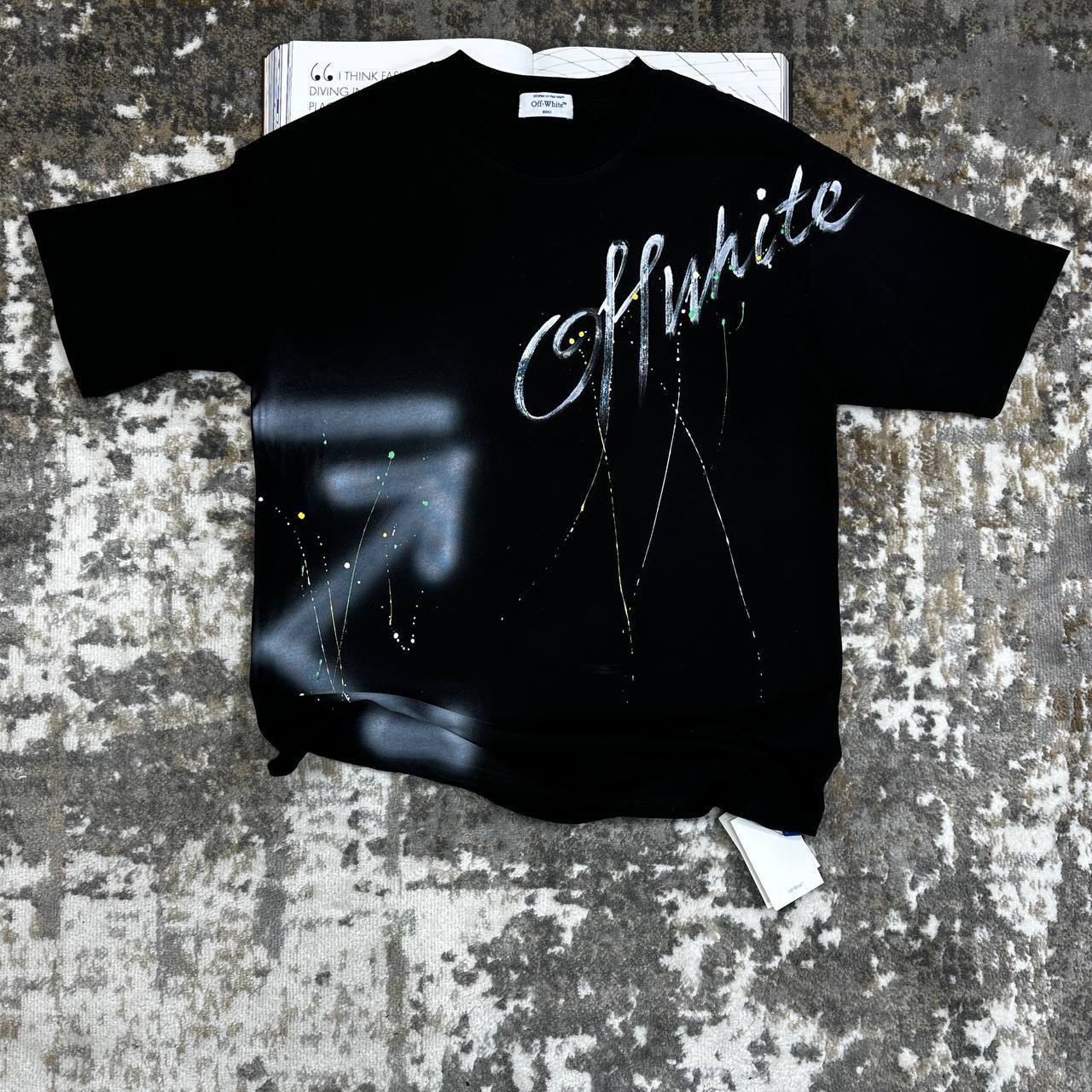 Off-White Arrows Print Diag Tab T-shirts for Men Best Sale UK Reps AAA Quality