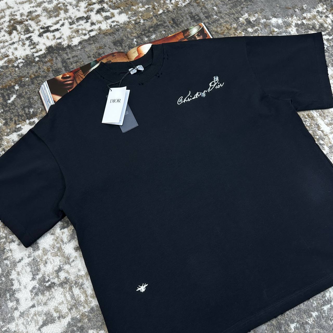Christian Dior Couture Lily of the Valley T-Shirts Relaxed Fit Mens UK Reps AAA Quality