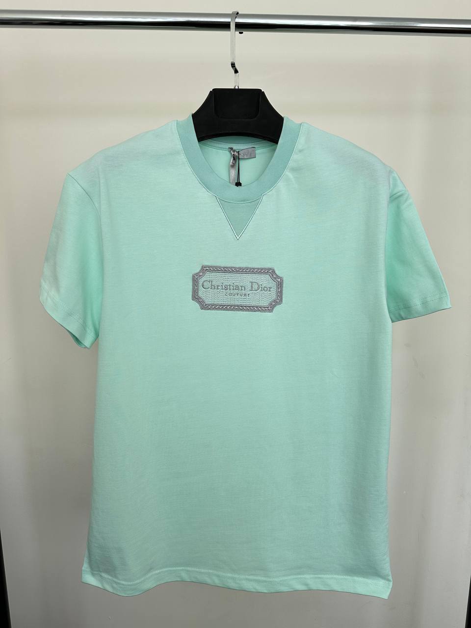 Christian Dior Couture Embroidered Center Logo T-Shirts Mens in Multiple Colors Best Sale UK Reps AAA Quality