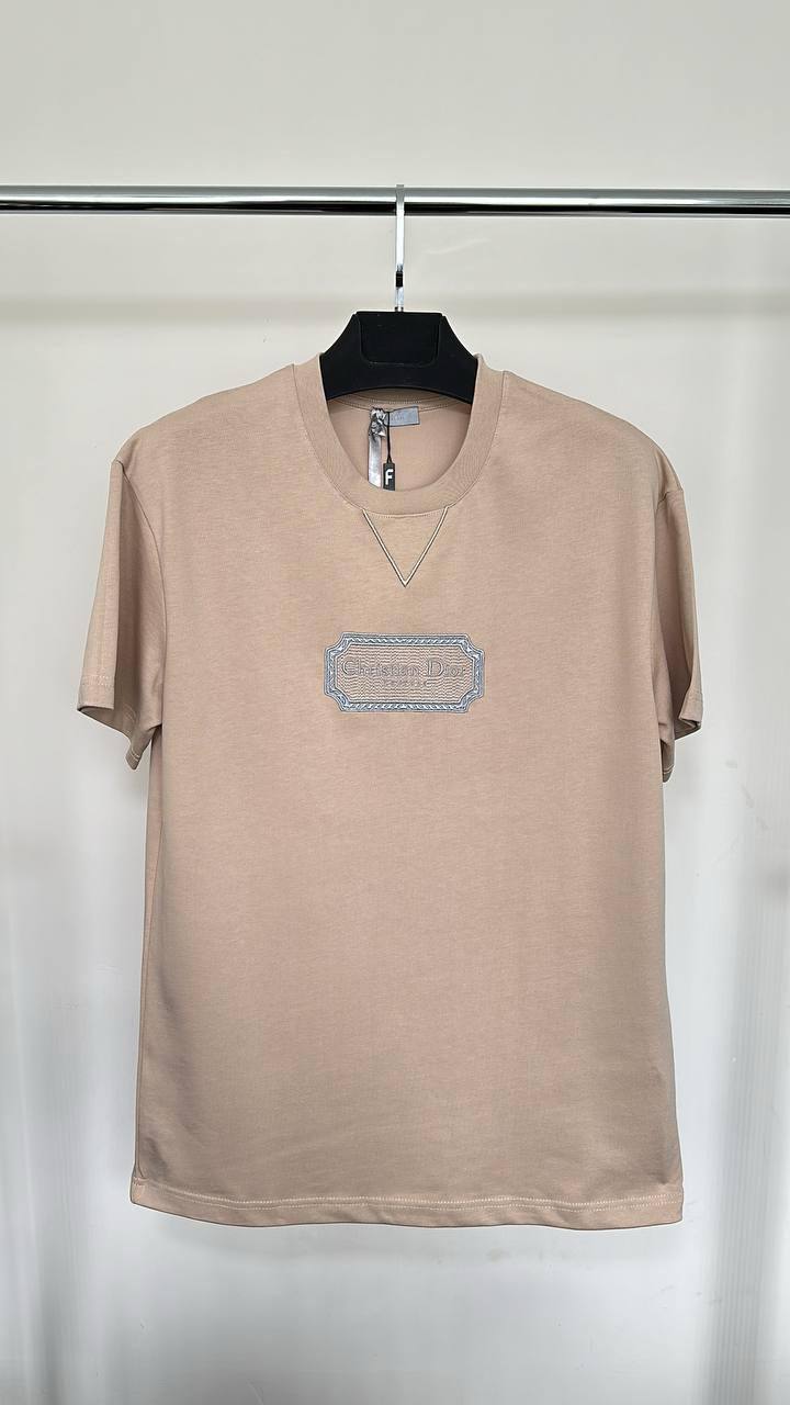 Christian Dior Couture Embroidered Center Logo T-Shirts Mens in Multiple Colors Best Sale UK Reps AAA Quality