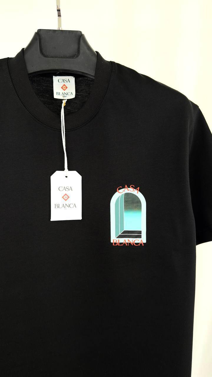 Casablanca L'Arche Colore T-Shirts Mens in 2 Colors Best Sale UK Rep AAA Quality