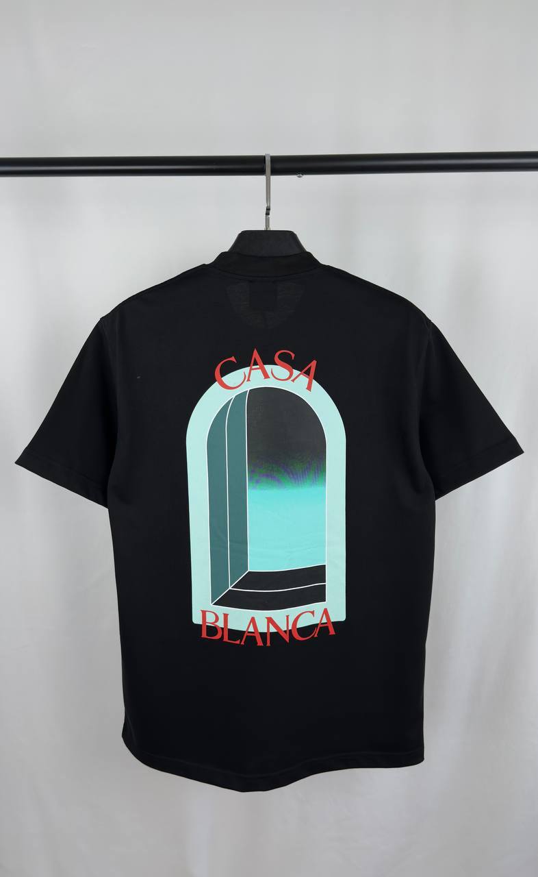 Casablanca L'Arche Colore T-Shirts Mens in 2 Colors Best Sale UK Rep AAA Quality