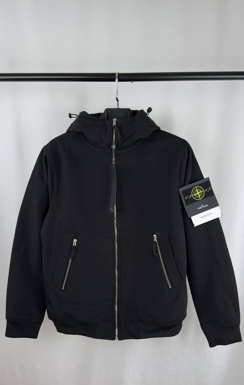 Stone Island Light Soft Shell Logo Patch Jacket Mens in Multiple Colors Best Sale UK Reps AAA Quality