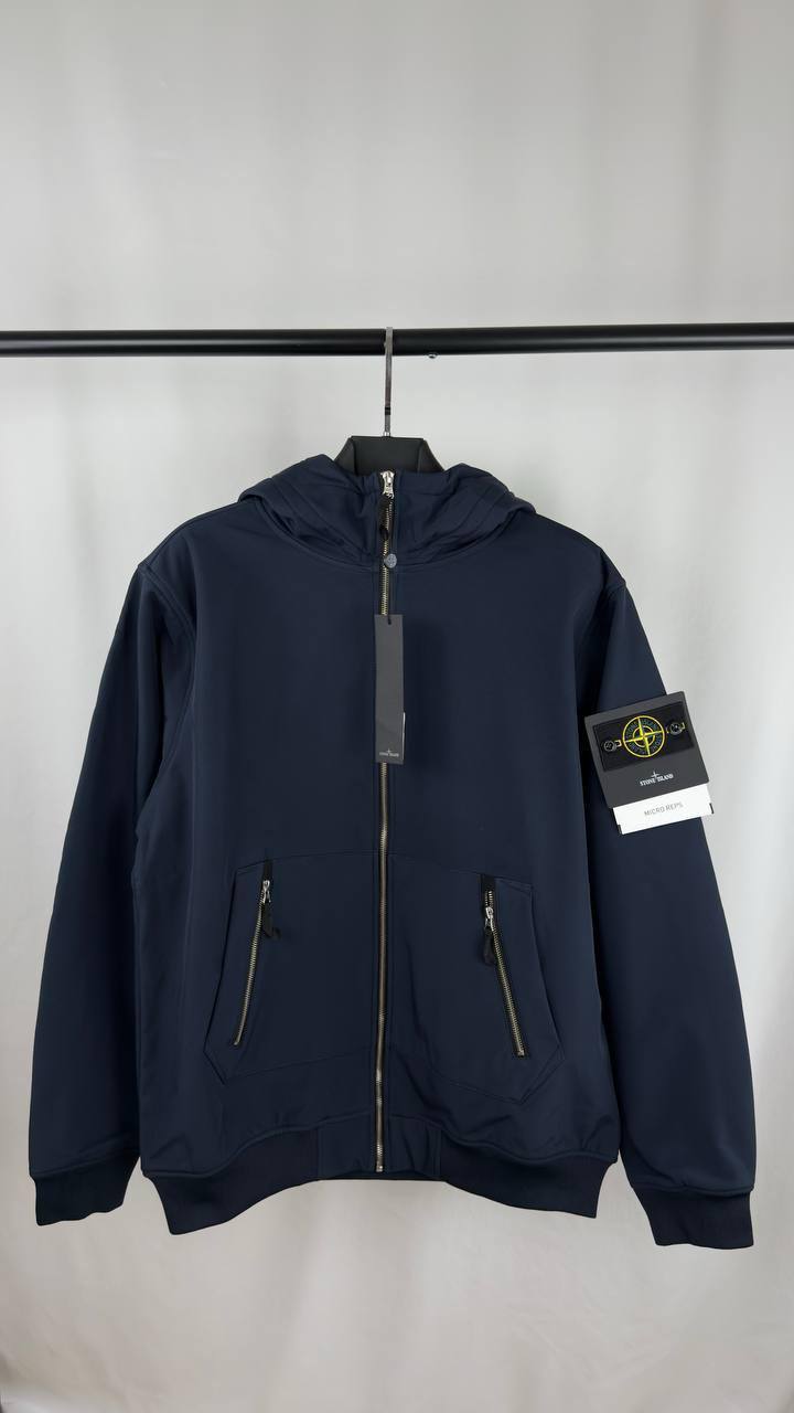 Stone Island Light Soft Shell Logo Patch Jacket Mens in Multiple Colors Best Sale UK Reps AAA Quality