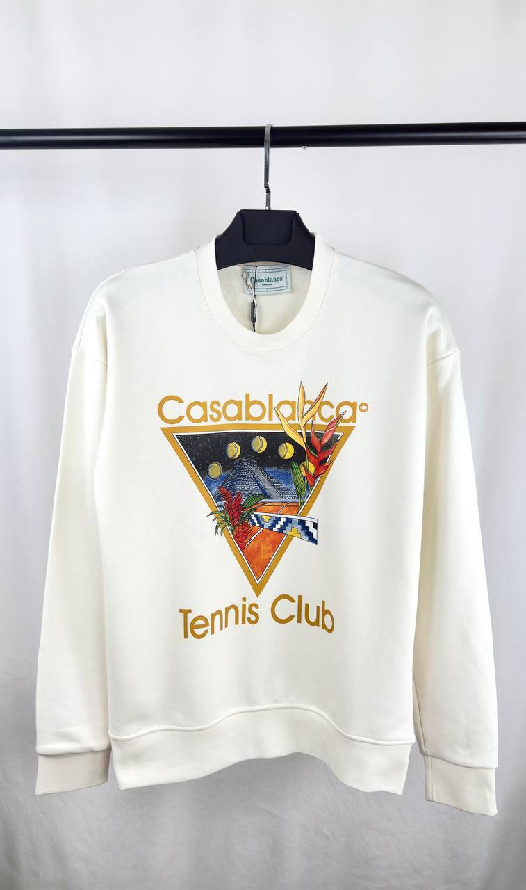 Casablanca 'Tennis Club' Jumpers in 2 Colors Mens Best Sale UK Reps AAA Quality