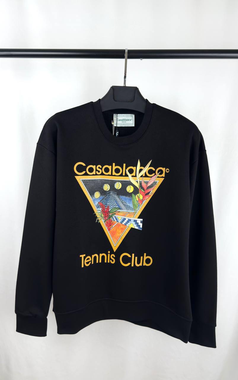 Casablanca 'Tennis Club' Jumpers in 2 Colors Mens Best Sale UK Reps AAA Quality