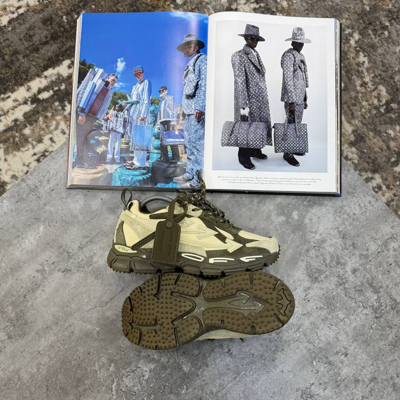 Off-White Men's "Be Right Back" Sneakers UK Reps AAA Quality