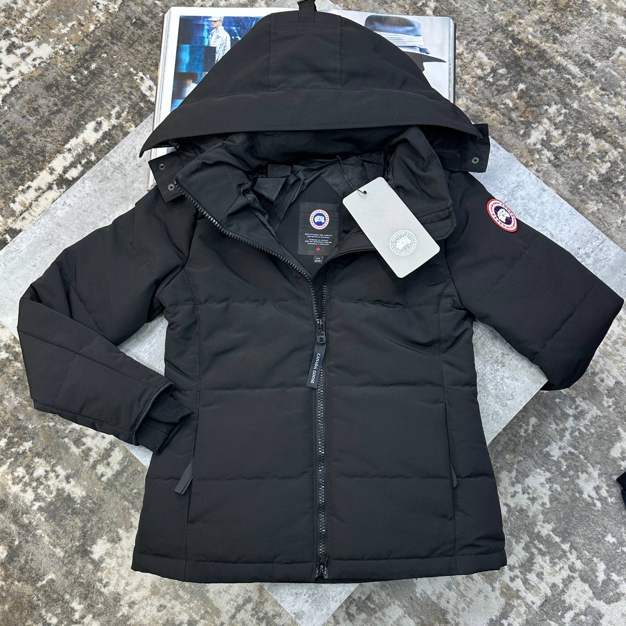 Canada Goose Women's Chelsea Parka Black Jacket UK Reps AAA Quality